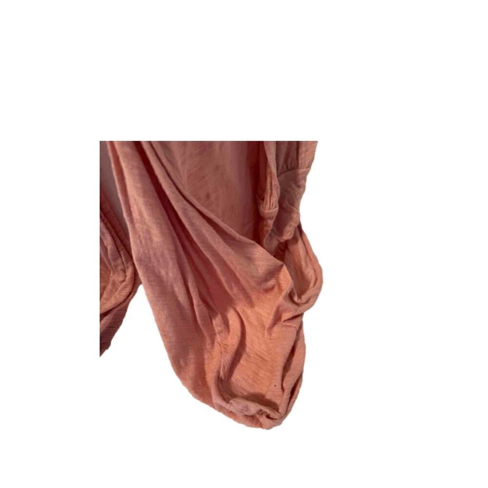 Free People Dust Rose Pink Lightweight Ruffled Long Sleeve Cardigan Shrug SM - Picture 7 of 9